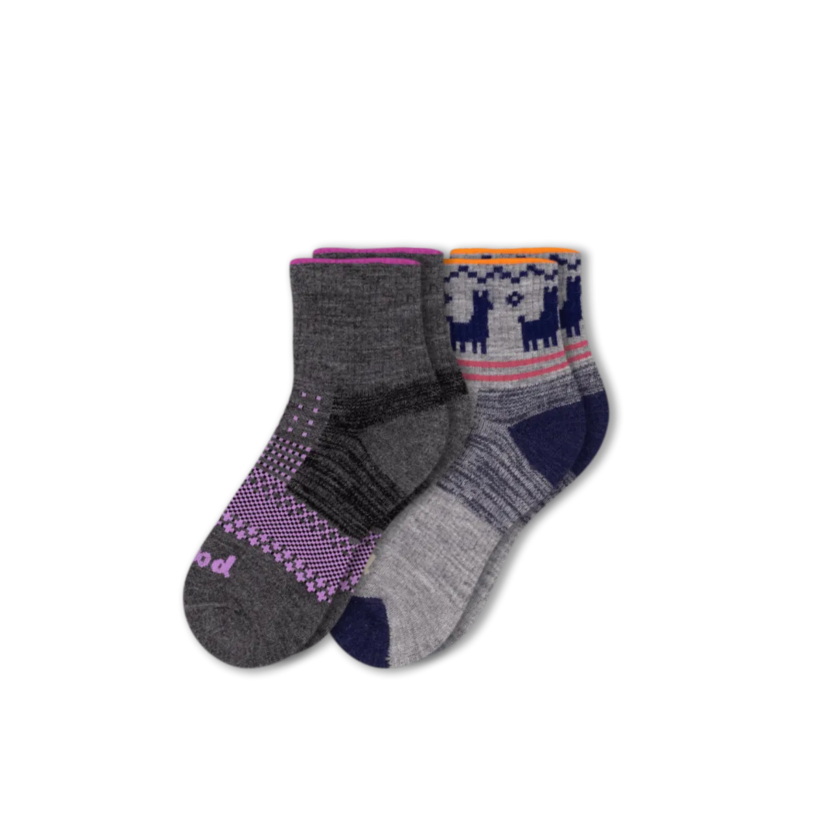 2 Pack - Women's Hiking Quarter Pacas Socks