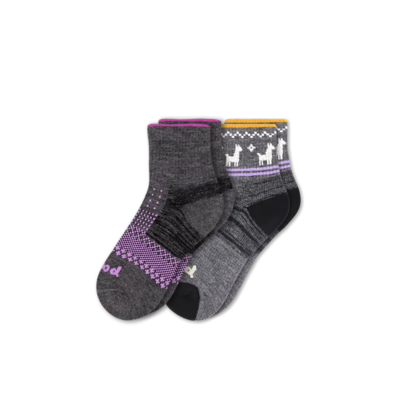2 Pack - Women's Hiking Quarter Pacas Socks