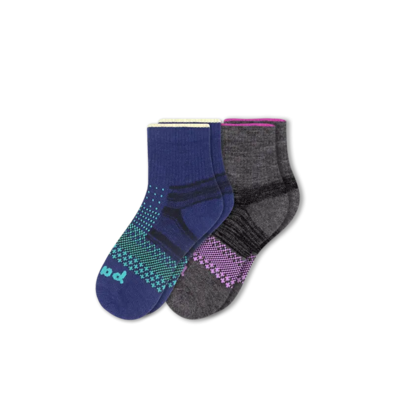 2 Pack - Women's Hiking Quarter Pacas Socks