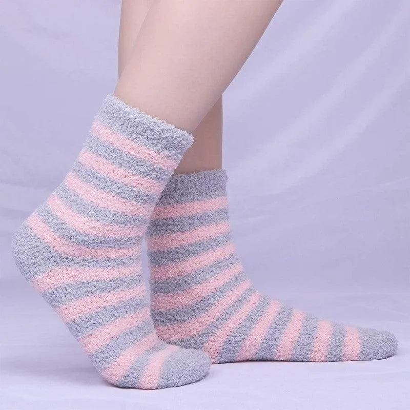 6 Pack Fluffy Comfort Socks – Soft and Cozy for All Seasons