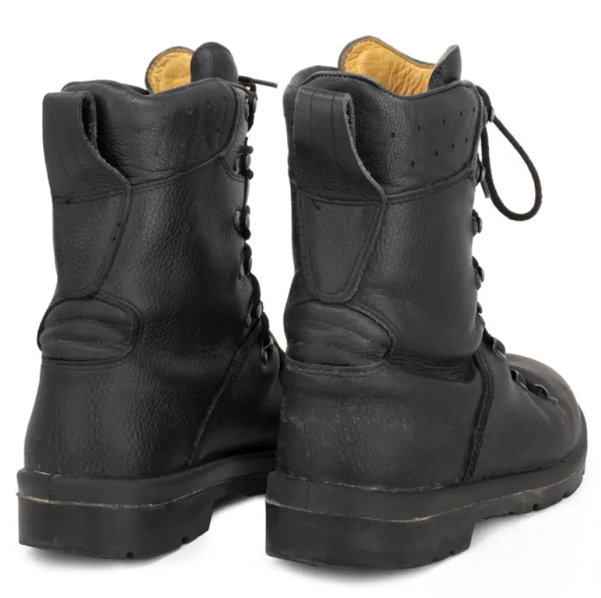 Authentic Military German Ranger Combat Boots Black Leather Tactical Outdoor