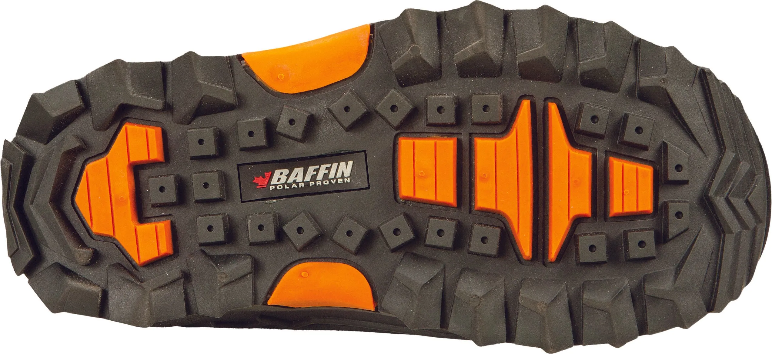 BAFFIN YOUTH EIGER BOOTS BLACK/ORANGE SZ 12 EPIC-Y001-BAK-12