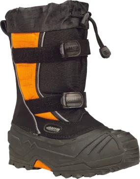 BAFFIN YOUTH EIGER BOOTS BLACK/ORANGE SZ 12 EPIC-Y001-BAK-12