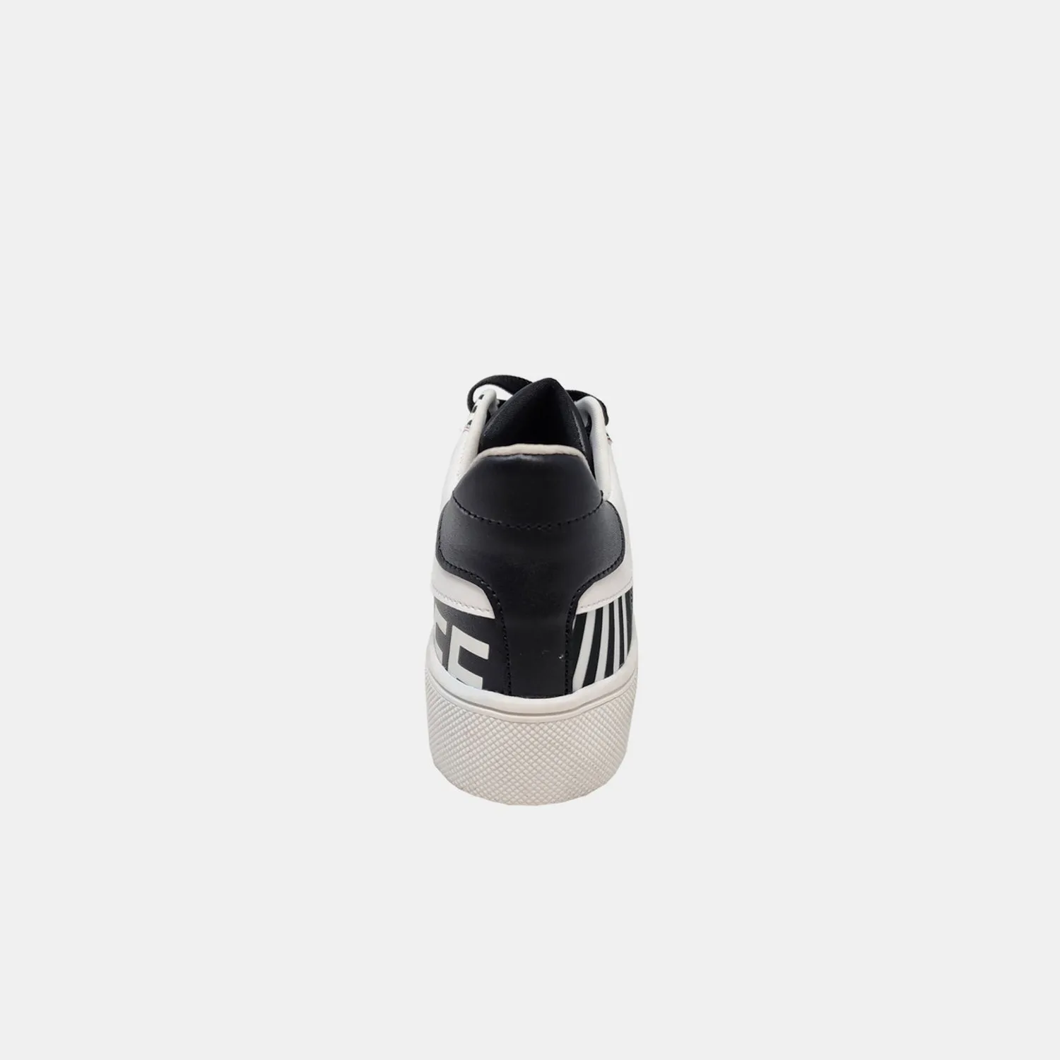 Blue Zone Planet |  Nicole Lee USA Printed Vegan Leather Lace Up Sneaker
