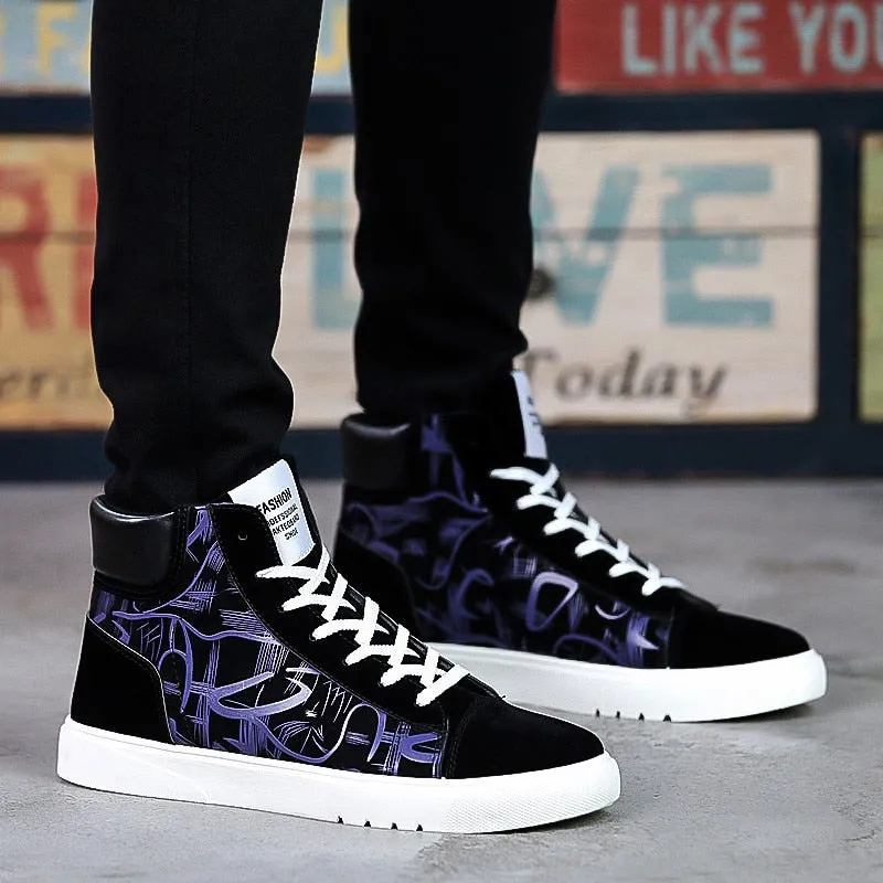Casual Print Canvas Sneakers