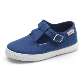 Cienta T-Strap Sneaker - Indigo