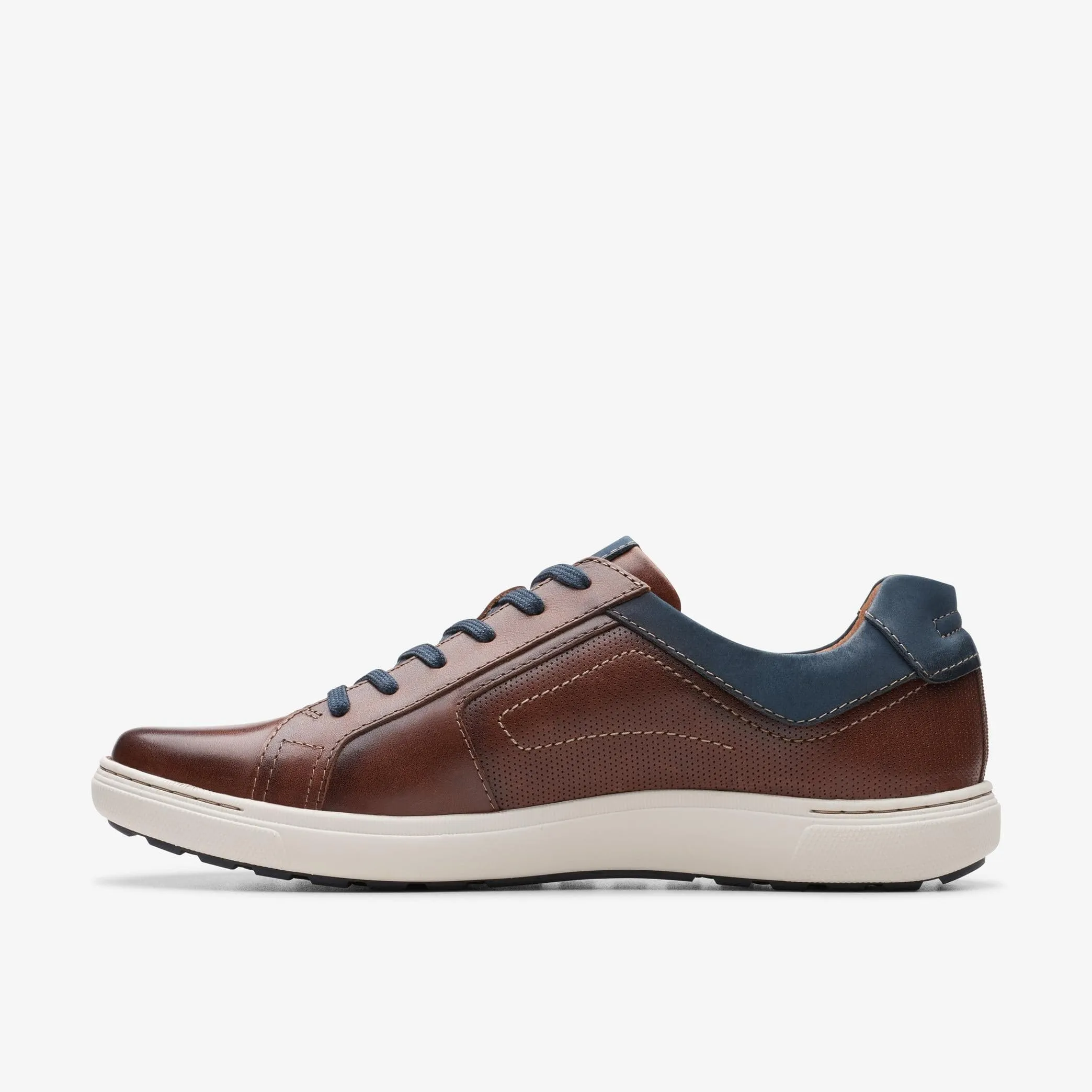 Clarks Men's Mapstone Lace- Mahogany Leather