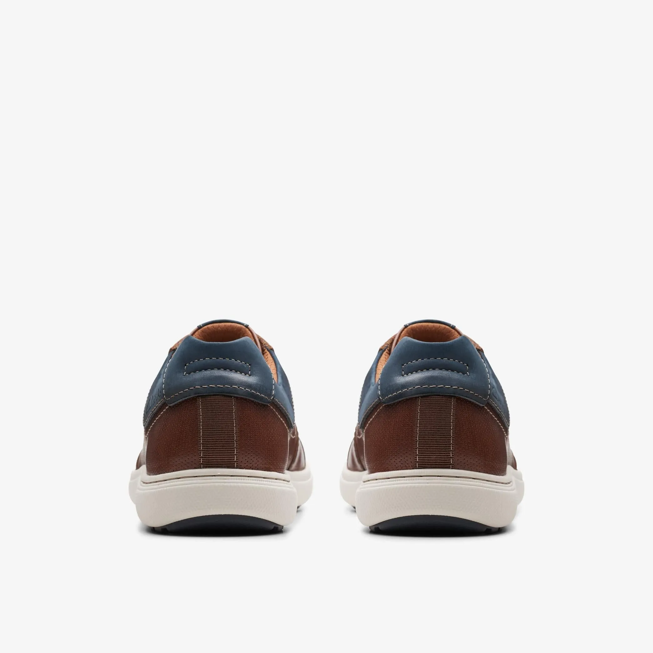 Clarks Men's Mapstone Lace- Mahogany Leather