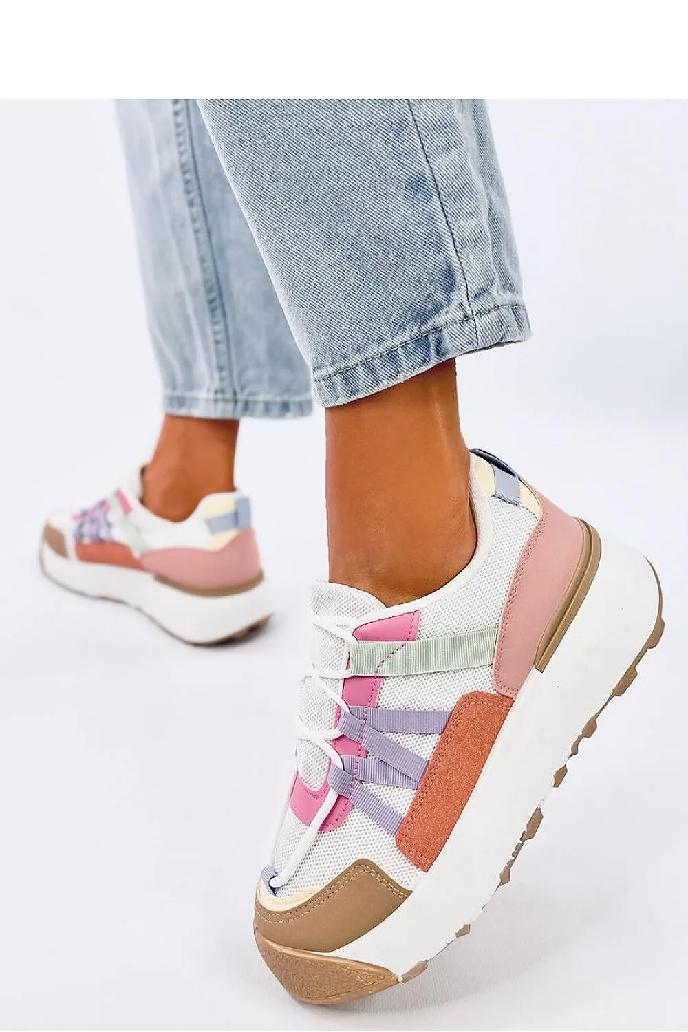 Colorful High Sole Sport Shoes