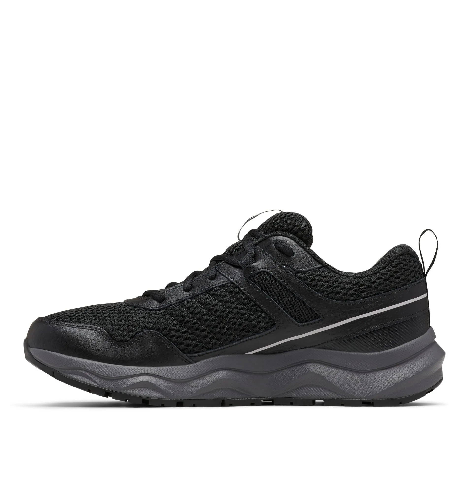 Columbia Mens Plateau Waterproof Hiking Shoe, Black/Steam, 10.5 US