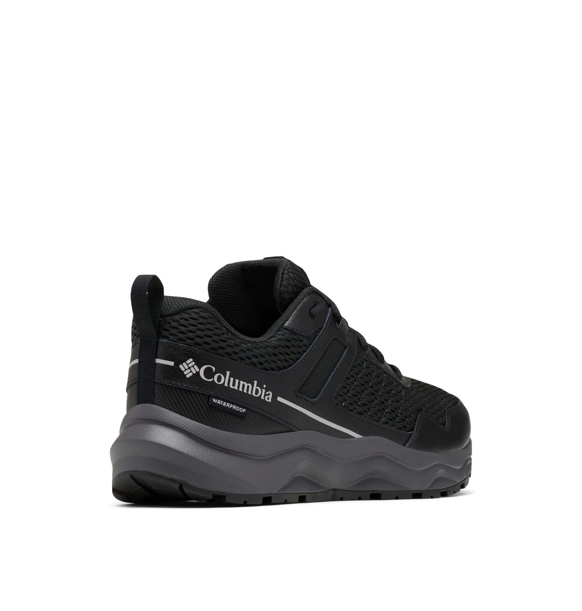 Columbia Mens Plateau Waterproof Hiking Shoe, Black/Steam, 10.5 US