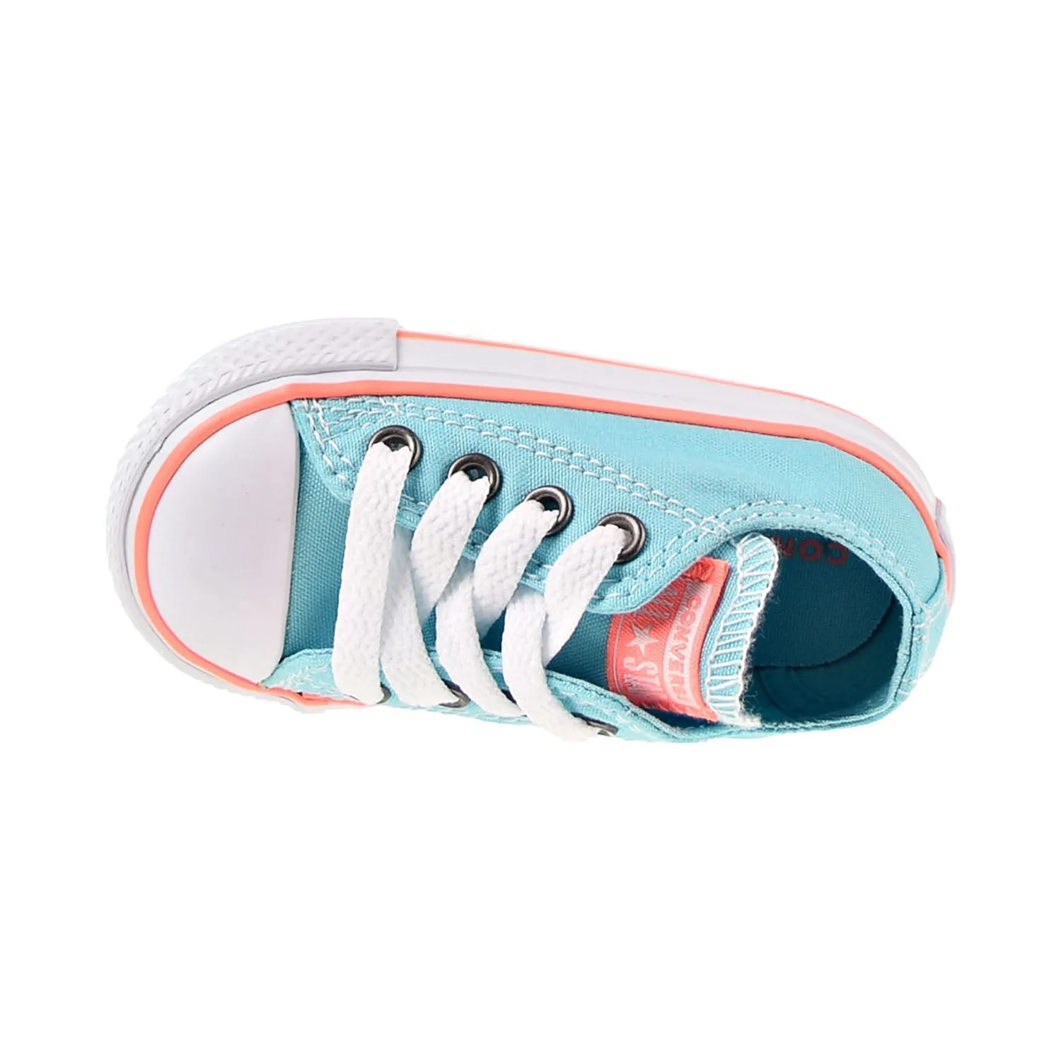 Converse All Star Ox Seasonal Athletic Toddler Shoes Bleached Aqua-Crimson Pulse