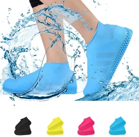 Family Waterproof Shoe Cover,Silicone Shoe Cover Reusable for Men Women Kids