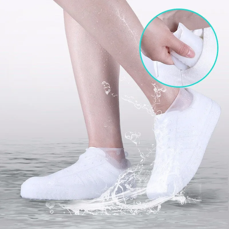 Family Waterproof Shoe Cover,Silicone Shoe Cover Reusable for Men Women Kids