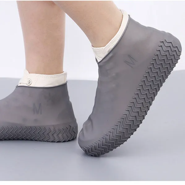Family Waterproof Shoe Cover,Silicone Shoe Cover Reusable for Men Women Kids