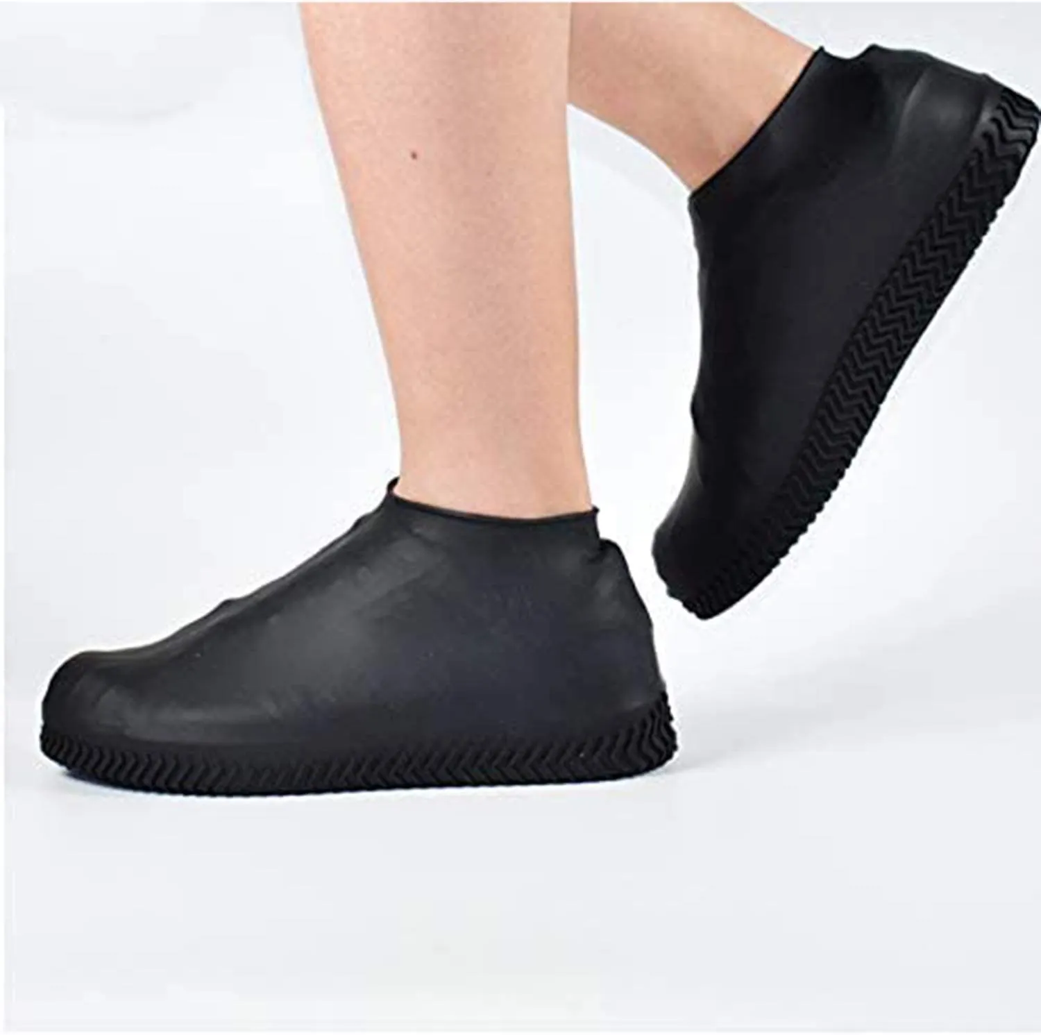 Family Waterproof Shoe Cover,Silicone Shoe Cover Reusable for Men Women Kids