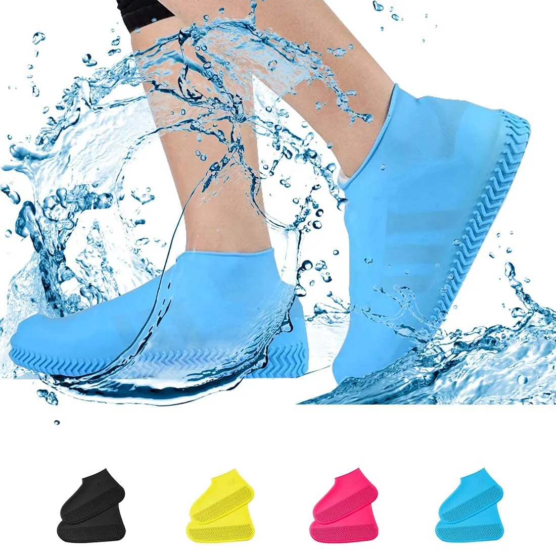 Family Waterproof Shoe Cover,Silicone Shoe Cover Reusable for Men Women Kids