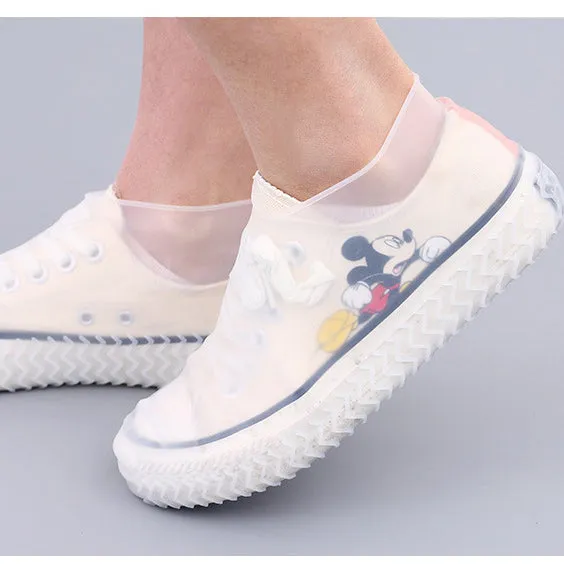 Family Waterproof Shoe Cover,Silicone Shoe Cover Reusable for Men Women Kids