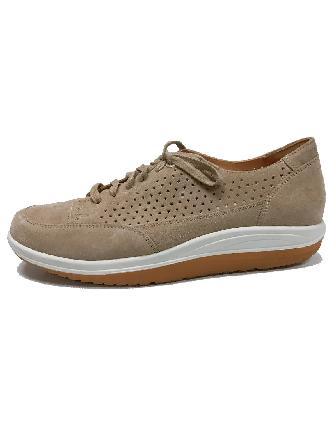 GANTER 208768 GISA PERF LACE 4-9H - TAUPE VELOUR