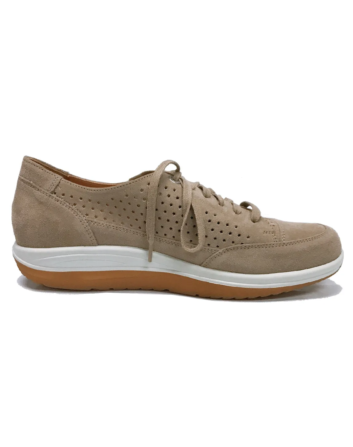 GANTER 208768 GISA PERF LACE 4-9H - TAUPE VELOUR