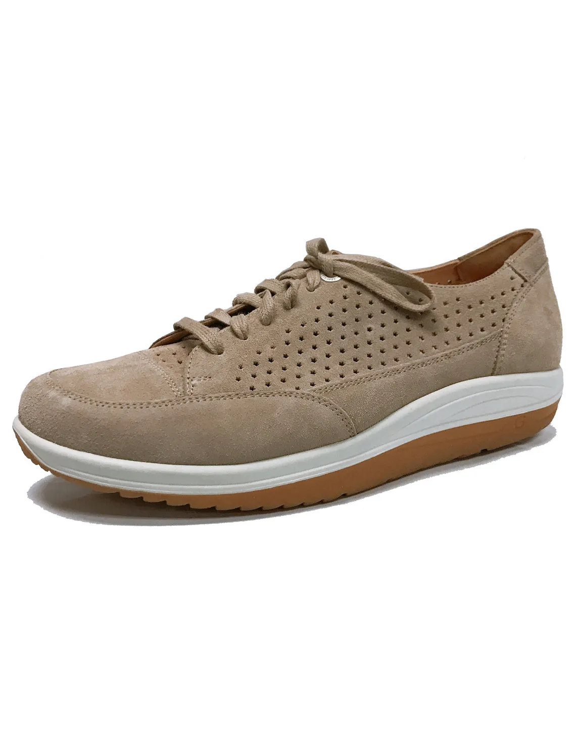 GANTER 208768 GISA PERF LACE 4-9H - TAUPE VELOUR