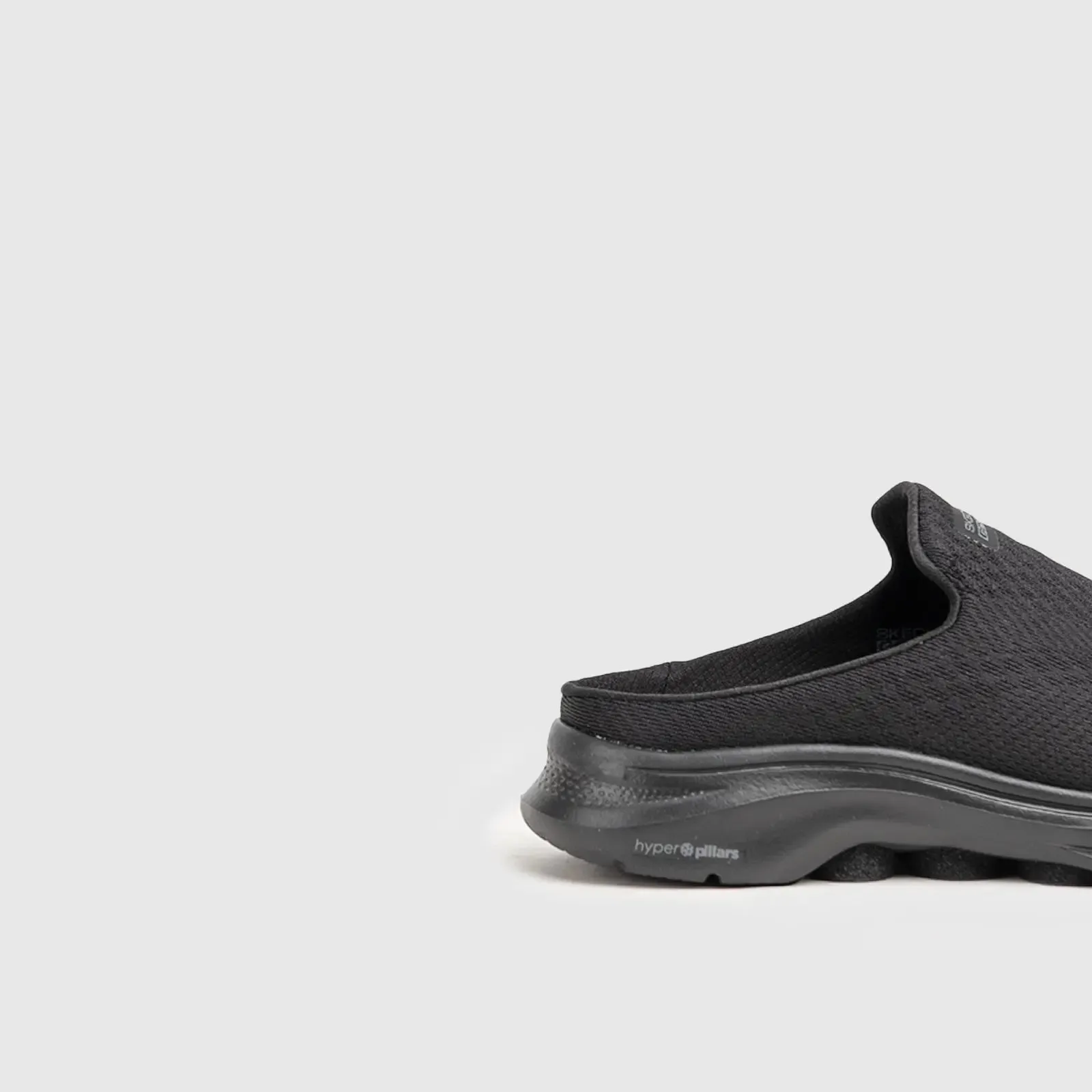 Go Walk 7 Open Back Slip Ons Black 125224