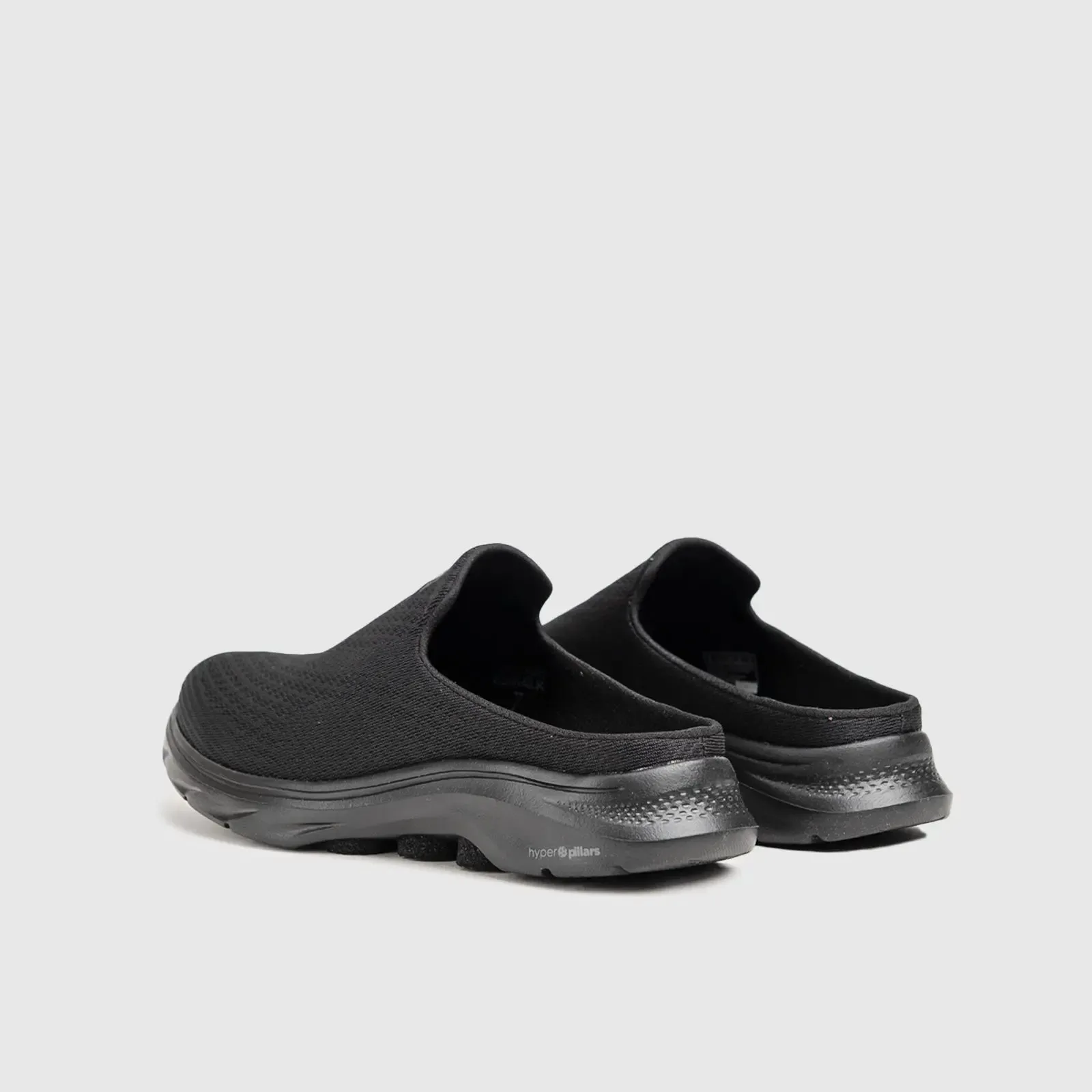 Go Walk 7 Open Back Slip Ons Black 125224