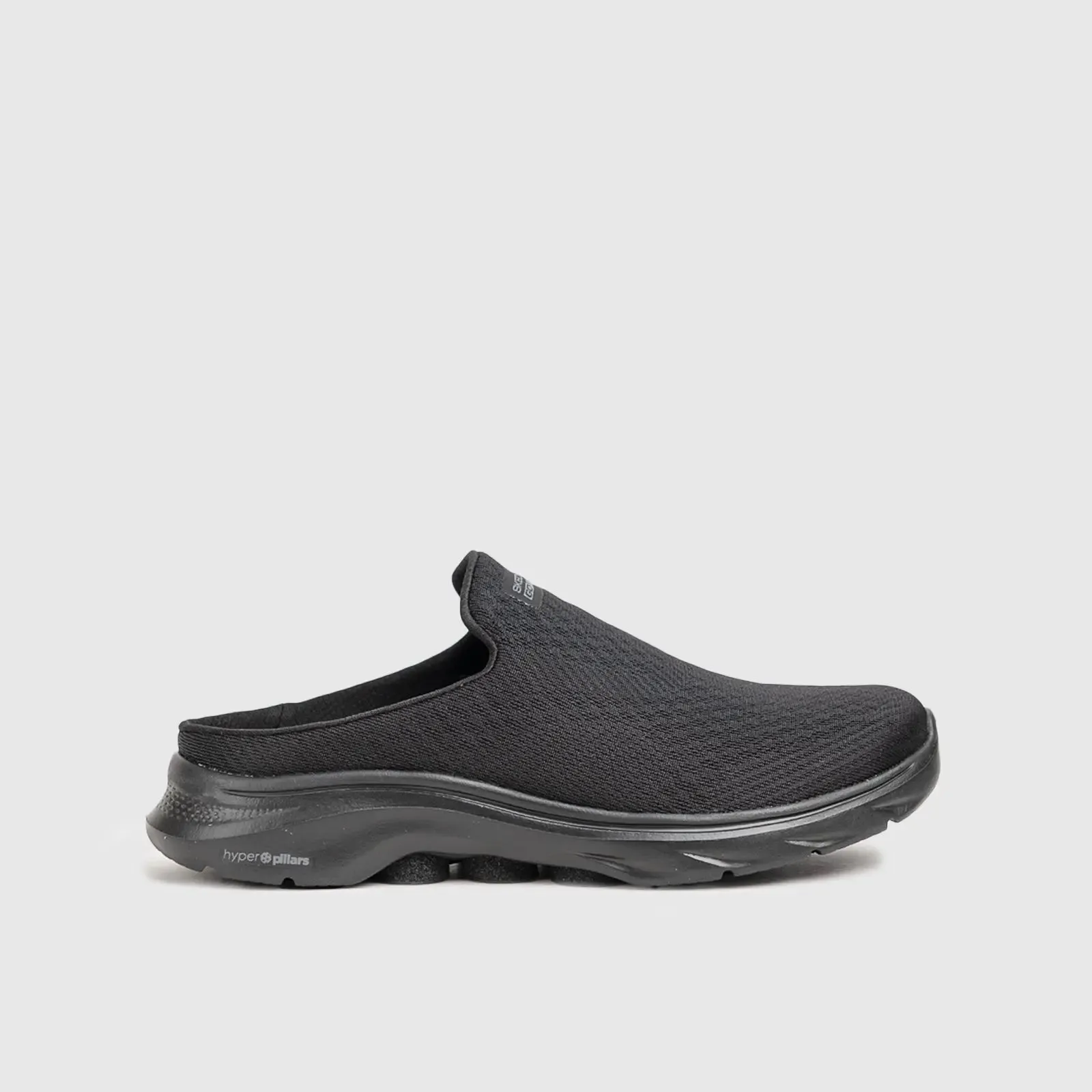 Go Walk 7 Open Back Slip Ons Black 125224