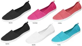ladies slip-on sneakers in canvas Case of 36