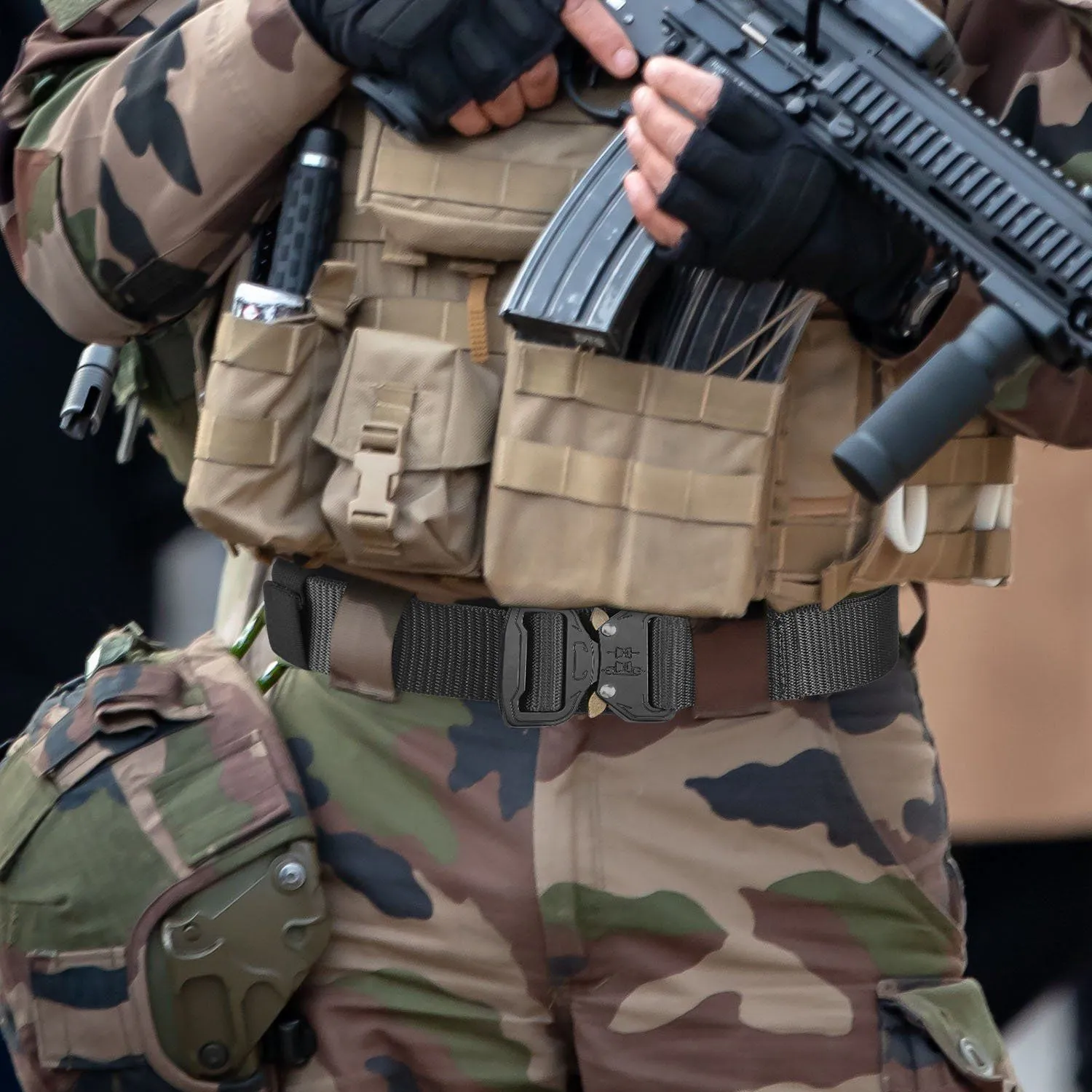 Men Adjustable Tactical Military Belt