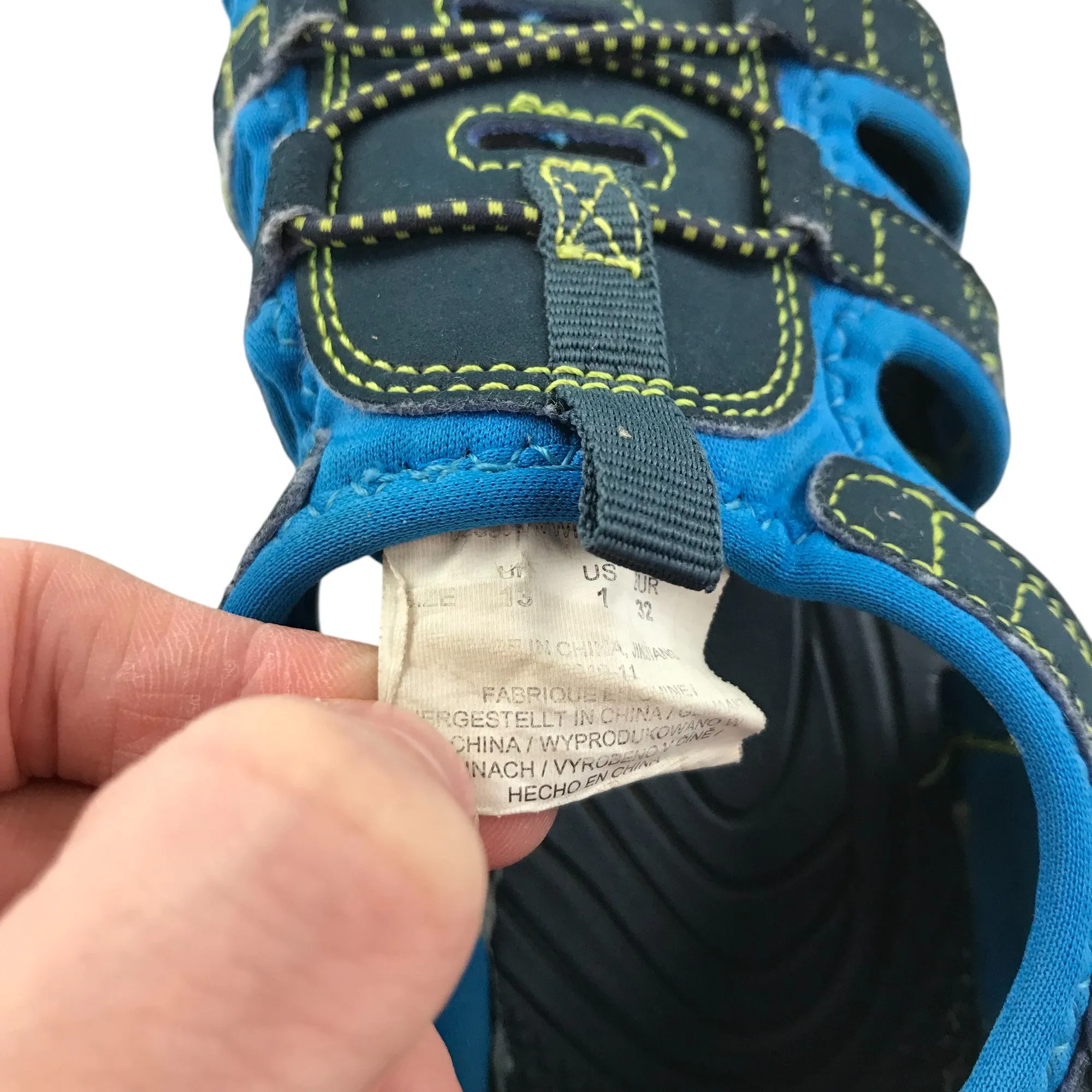 Mountain Warehouse shoe size 13 junior blue and navy walking sandals