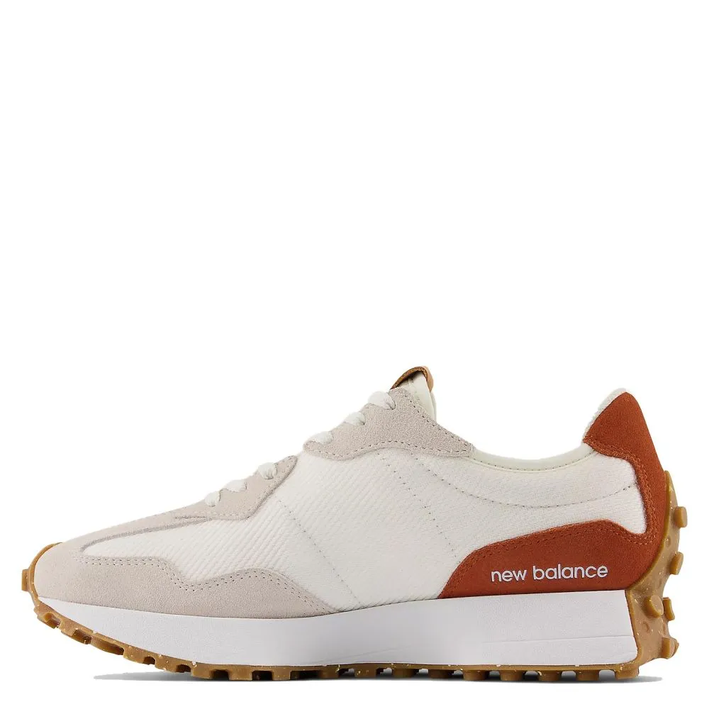 New Balance Women's 327 in Sea Salt with Rust Oxide