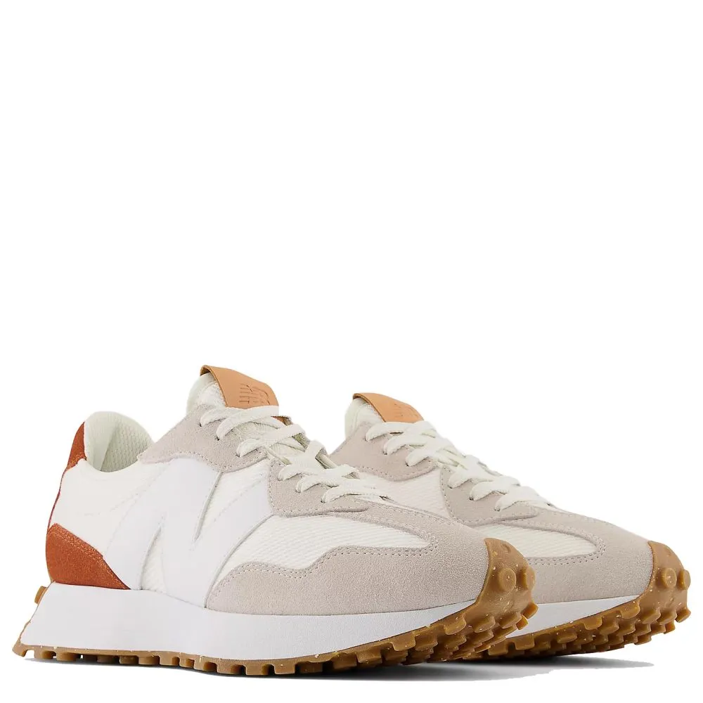 New Balance Women's 327 in Sea Salt with Rust Oxide