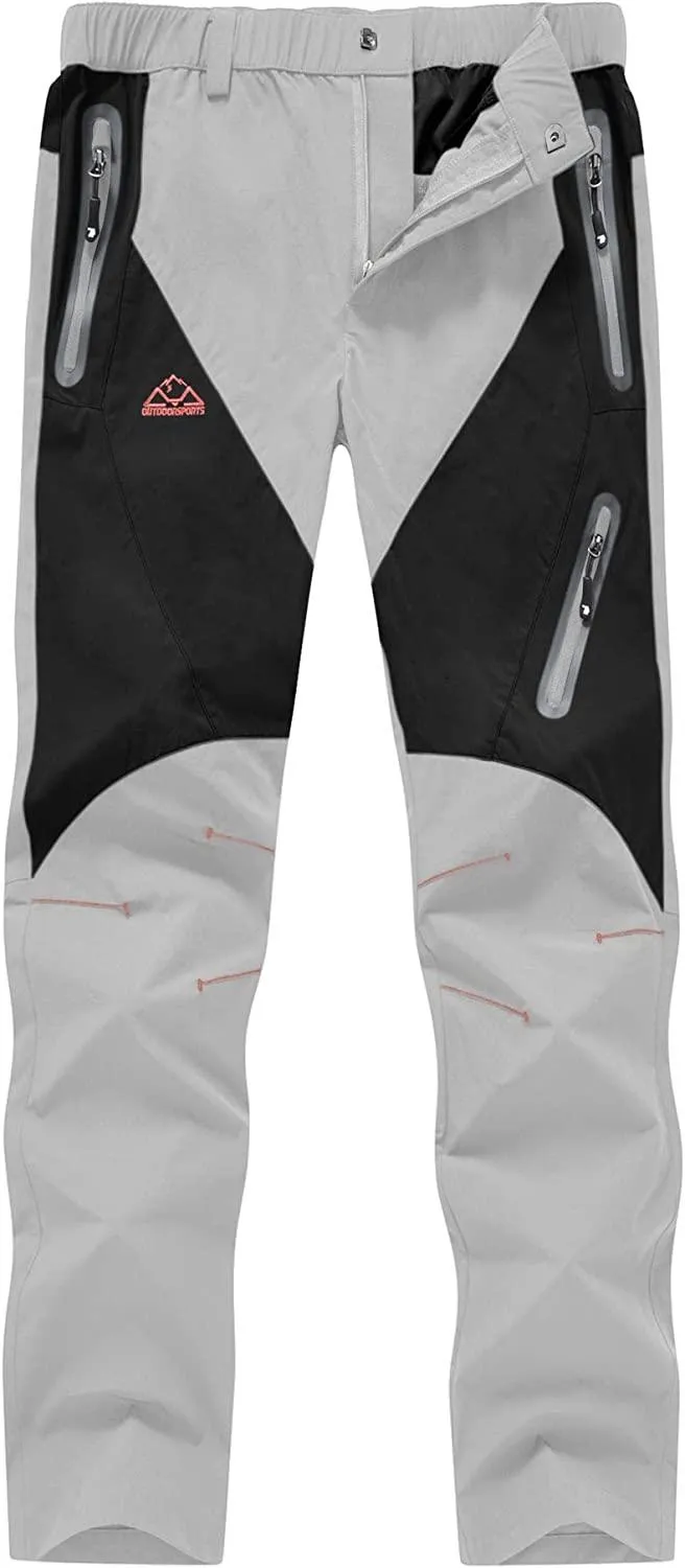 Omens Quick Dry Lightweight Hiking Trousers with Zip Pockets