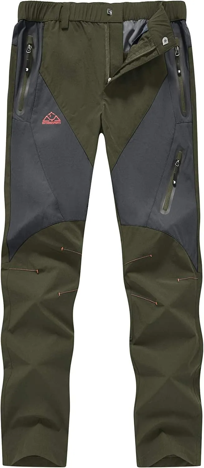 Omens Quick Dry Lightweight Hiking Trousers with Zip Pockets