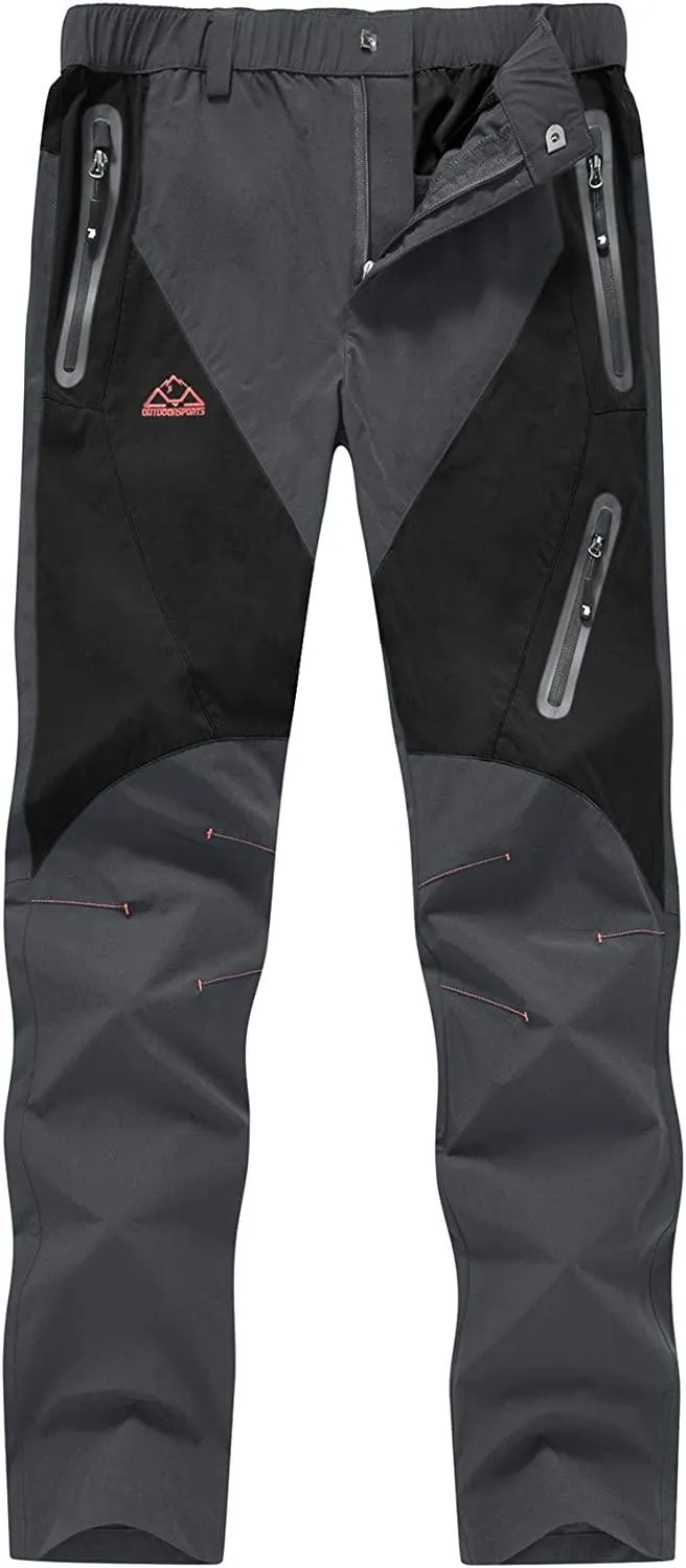 Omens Quick Dry Lightweight Hiking Trousers with Zip Pockets