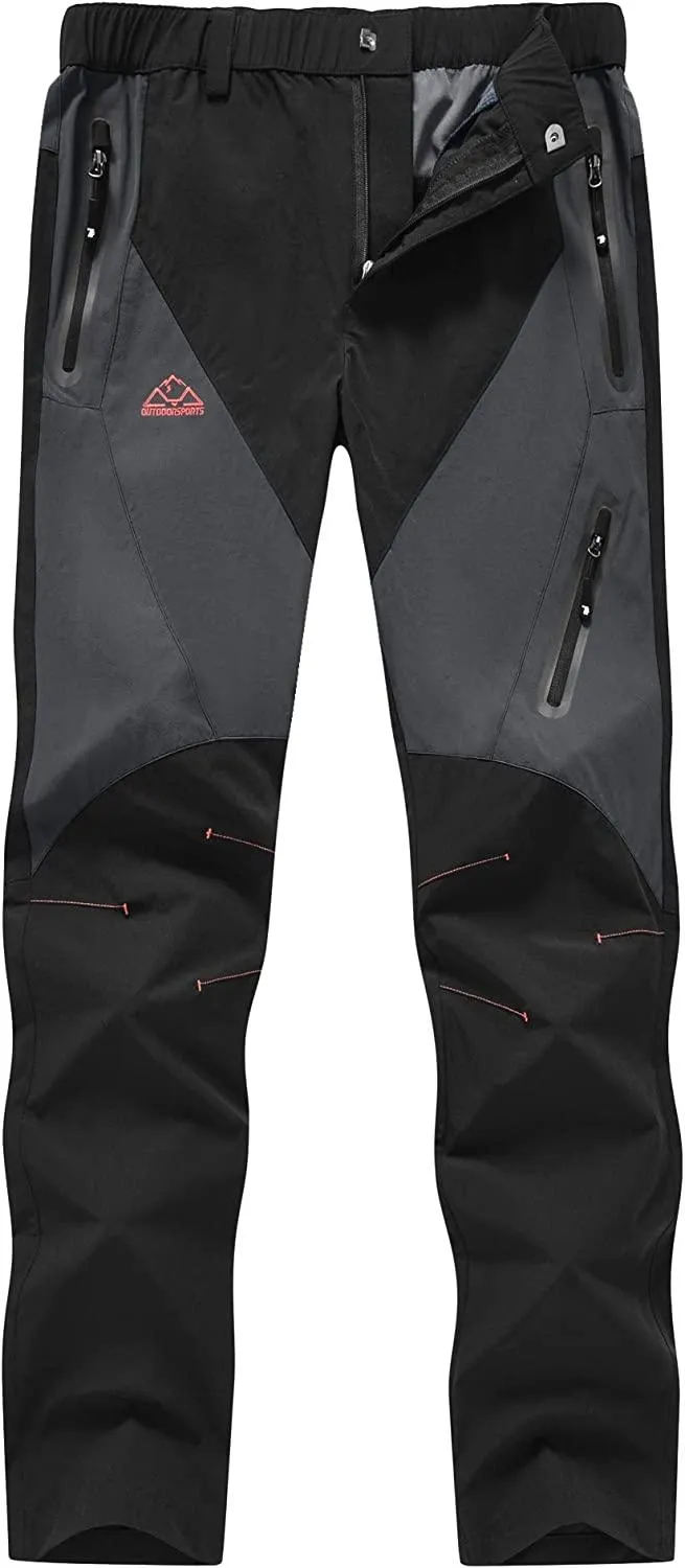 Omens Quick Dry Lightweight Hiking Trousers with Zip Pockets