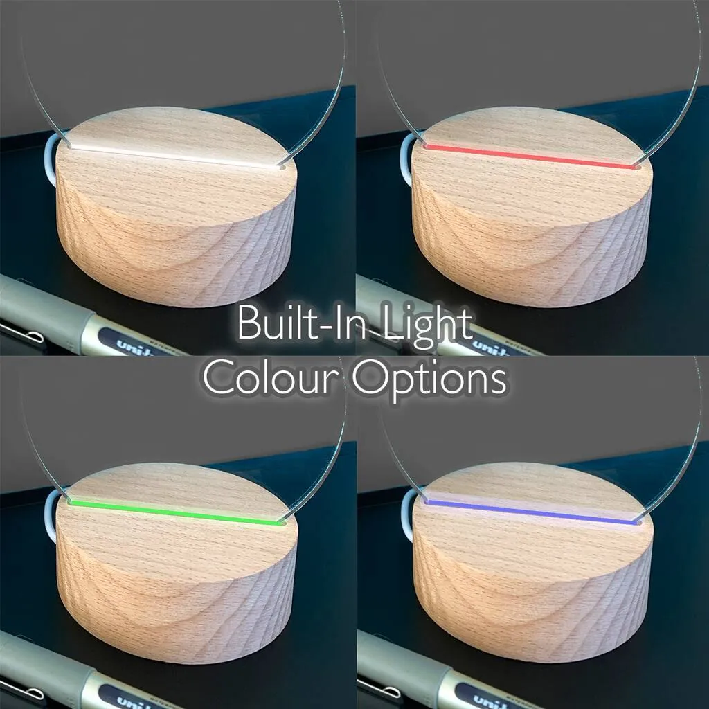 Personalised Family Name Mini Desk Lamp