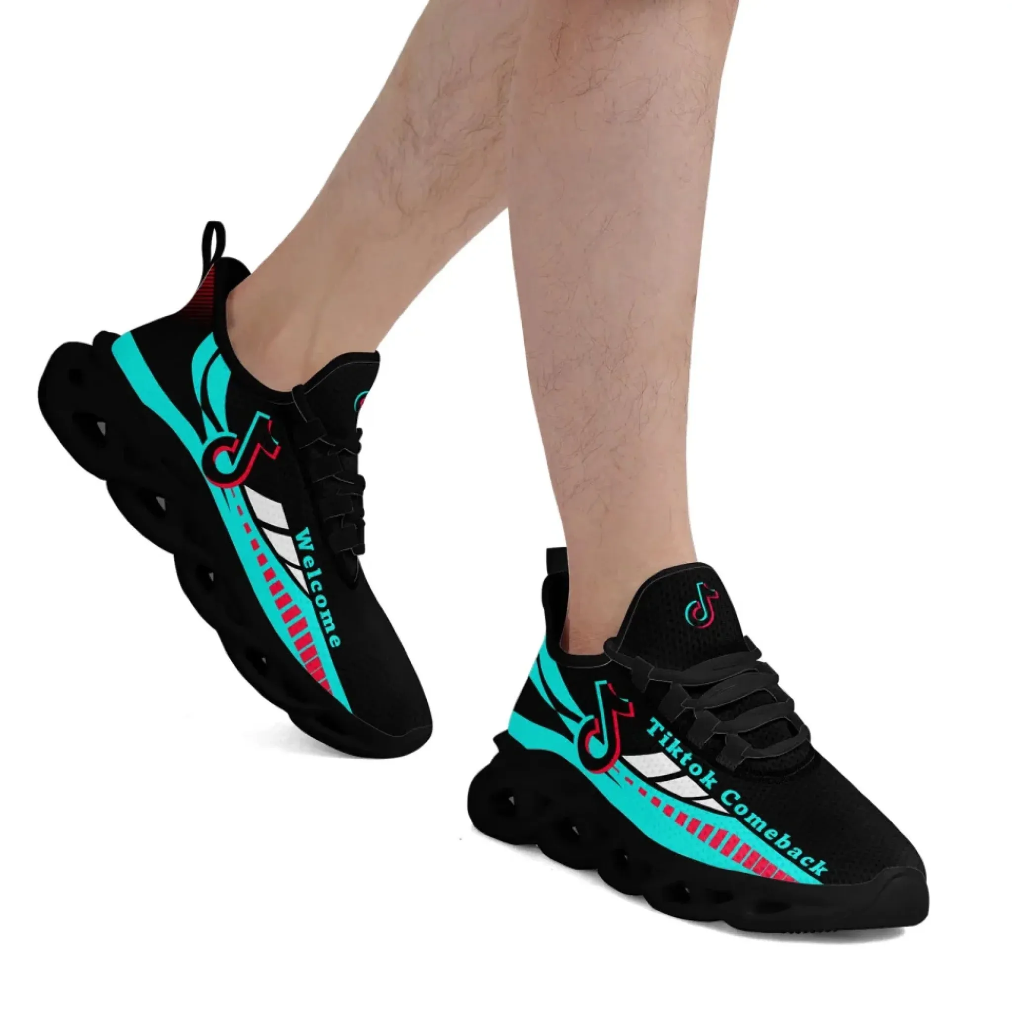 Personalized TikTok Comeback Sneakers, Custom Trendy Casual Shoes for Fans