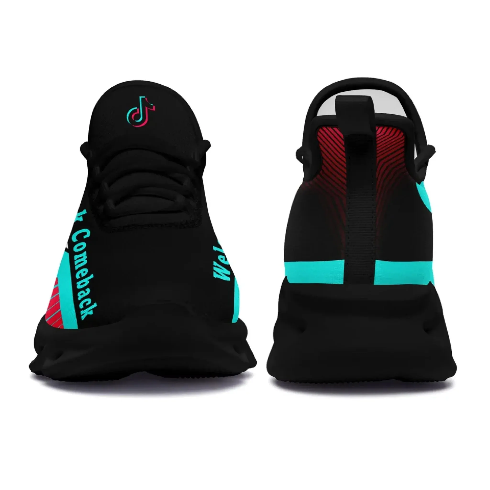 Personalized TikTok Comeback Sneakers, Custom Trendy Casual Shoes for Fans
