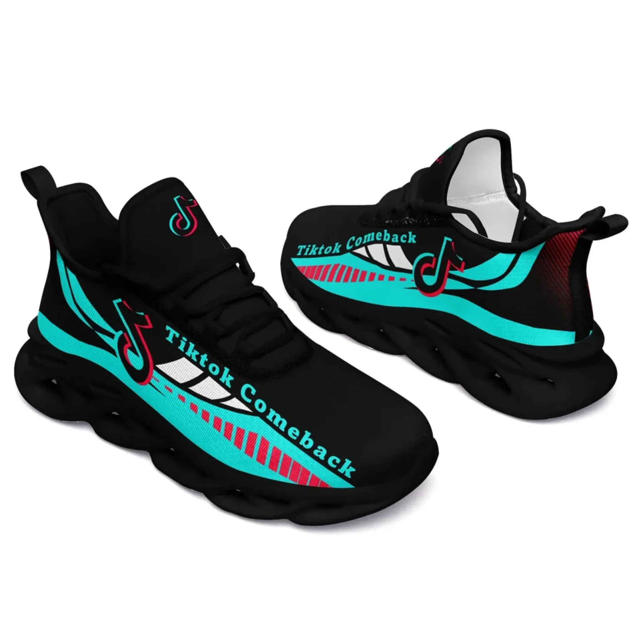 Personalized TikTok Comeback Sneakers, Custom Trendy Casual Shoes for Fans