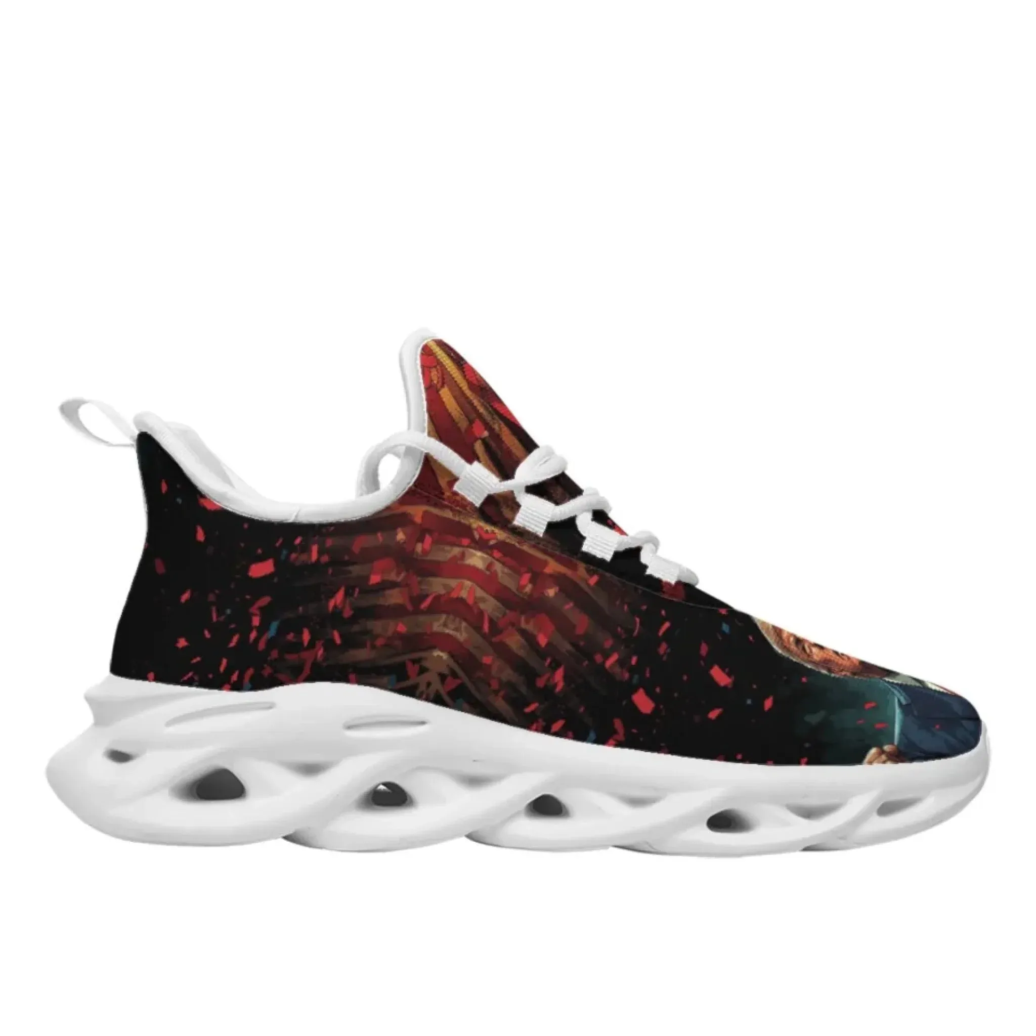 Personalized Trump- Theme Sneakers, Custom MAGA Shoes, Breathable Unisex Patriotic Shoes