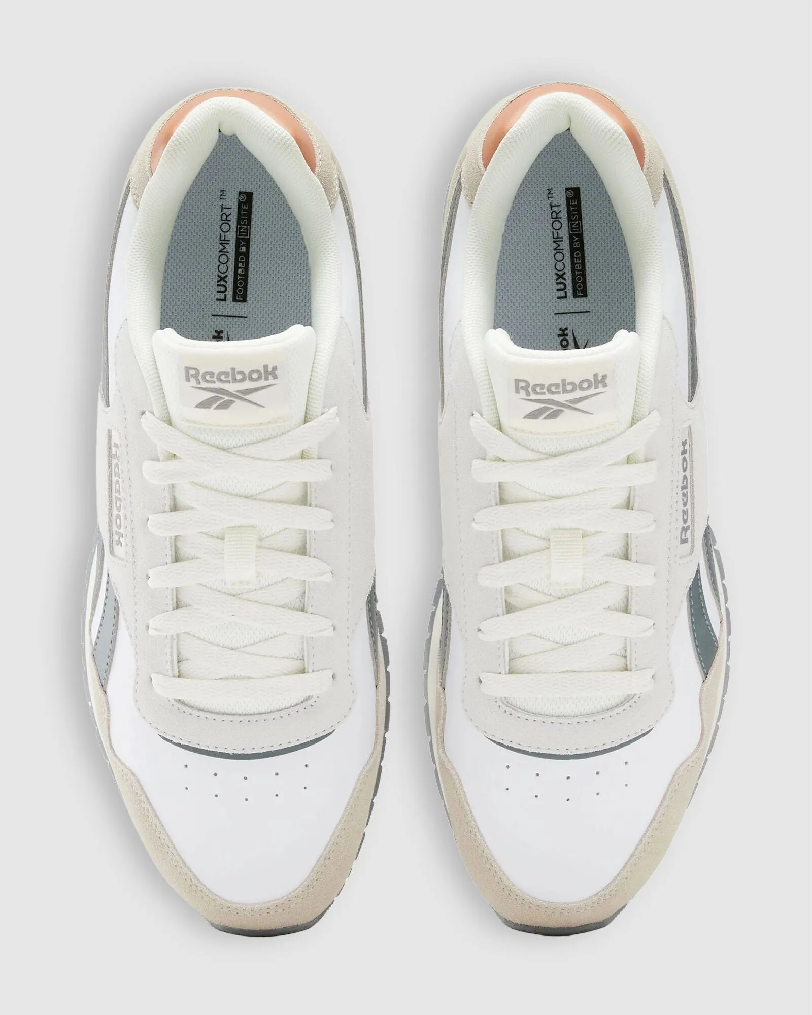 .Reebok Mens Glide - MOONSTONE/WHITE/GREY - (100201405) - STN - R1L5