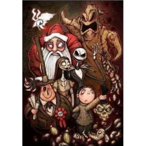 Santa With Halloween Family