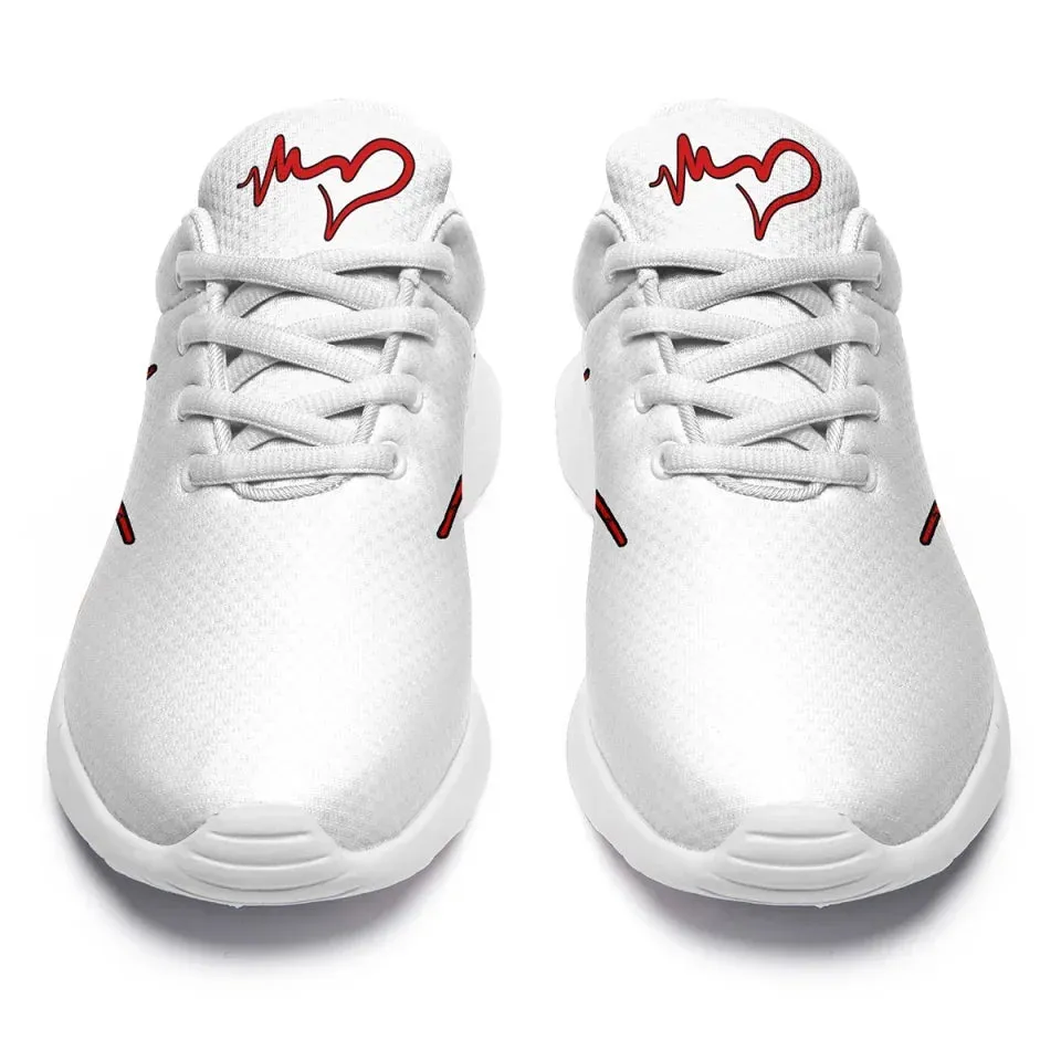 Unique Gift,Personalized Love Design Sneakers, Custom Breathable Running Shoes, Romantic Valentine's Gift