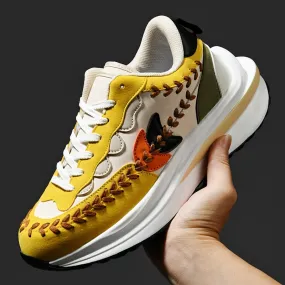 Unisex Chunky Walking Sneakers Tick Sole Platform Shoes