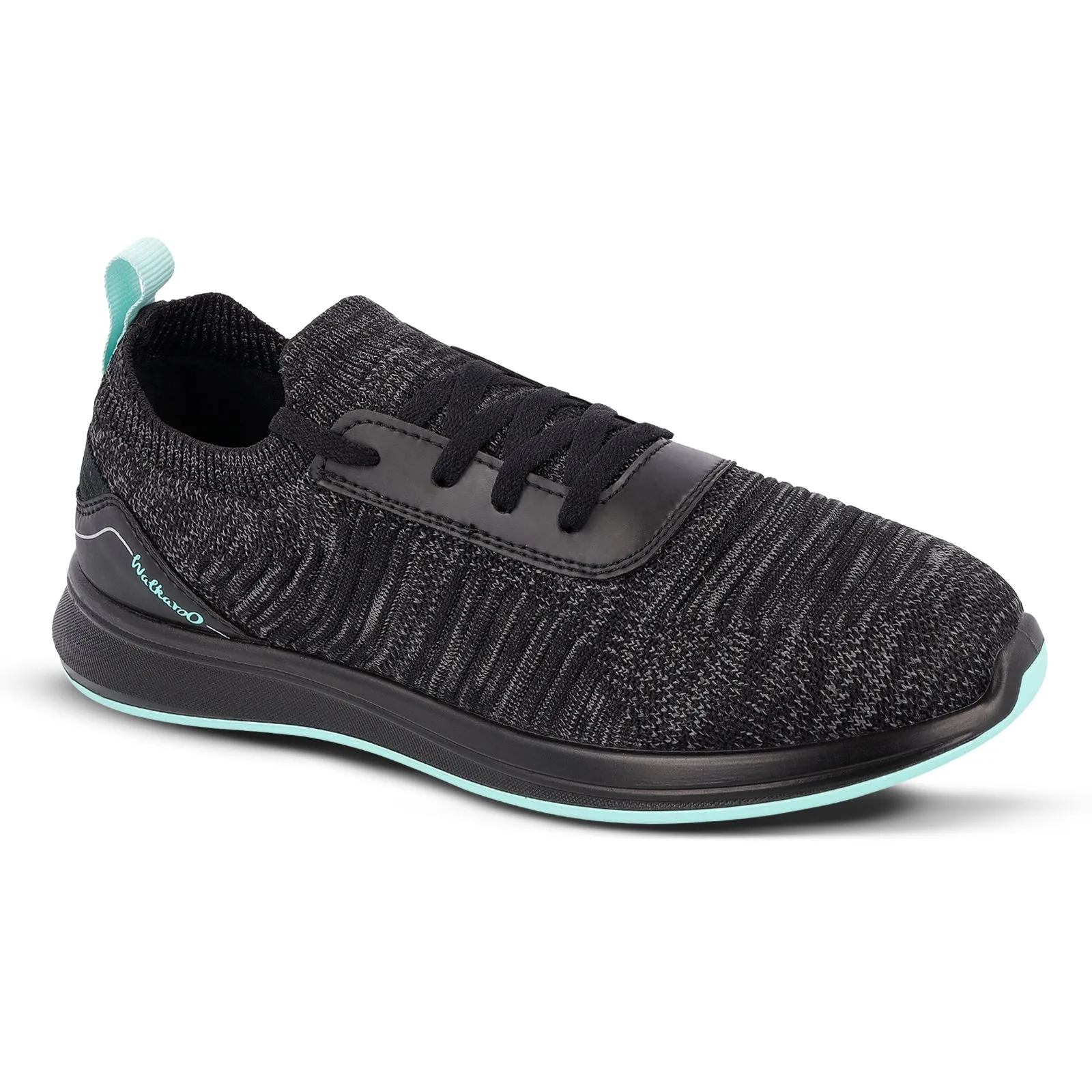 Walkaroo Men Walking and washable Shoes- XS9772 Black Mint