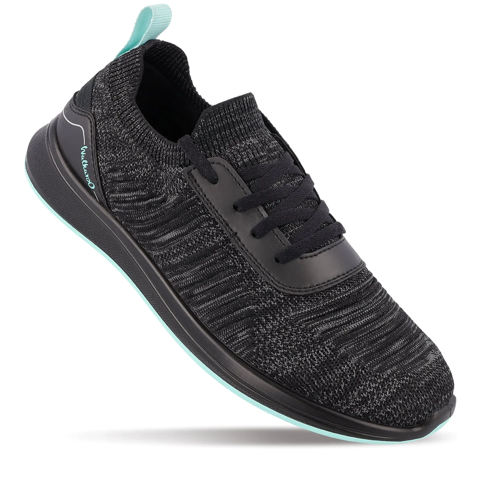 Walkaroo Men Walking and washable Shoes- XS9772 Black Mint