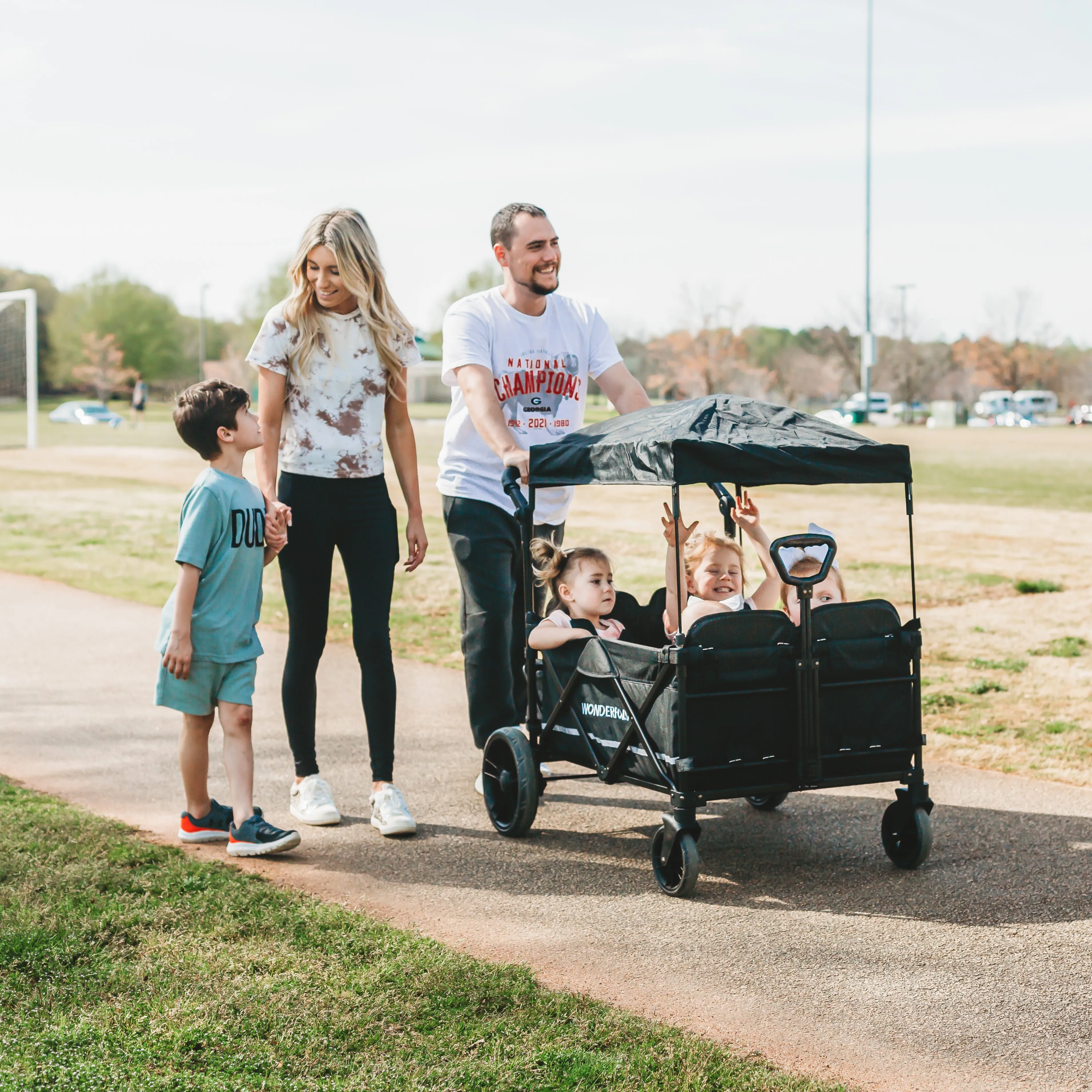 X4 Push   Pull Quad Stroller Wagon (4 Seater)